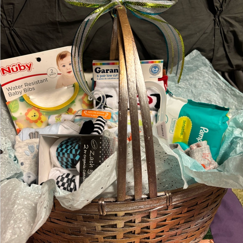 Baby Gift Basket with Essentials